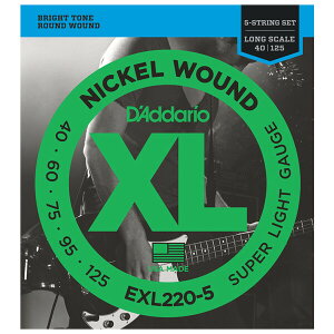 ダダリオ エレキベース弦(5-String/Long) EXL220-5 D'Addario XL NICKEL