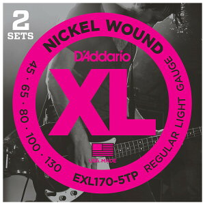 __I GLx[Xi2 Sets Longj EXL170-5TP D'Addario@XL Nickel Twin Packs
