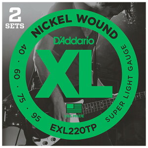 __I GLx[Xi2 Sets Longj EXL220TP D'Addario@XL Nickel Twin Packs