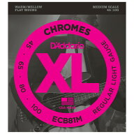 ダダリオ エレキベース弦（Medium） ECB81M D'Addario　XL CHROMES (FLAT WOUND)