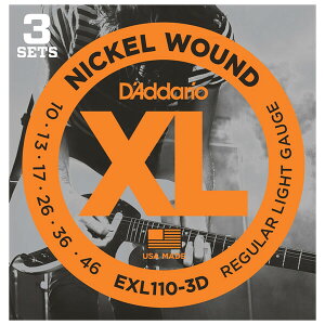 �_�_���I �G���L�M�^�[���iRegular Light�j EXL110-3D D'Addario�@XL NICKEL
