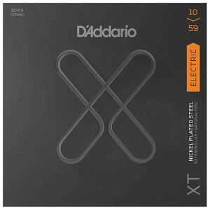 ダダリオ エレキギター弦(Regular Light7-String) XTE1059 D'Addario XT NICKEL