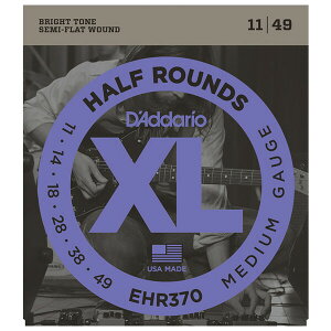 __I GLM^[iMediumj EHR370 D'Addario@XL HALF ROUNDS (SEMI-FLAT WOUND)