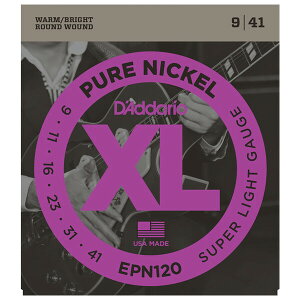 __I GLM^[iSuper Lightj EPN120 D'Addario@XL PURE NICKEL