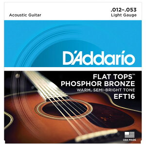 __I AR[XeBbNM^[iRegular Light .012-.053j EFT16 D'Addario@FLAT TOPS PHOSPHOR BRONZE