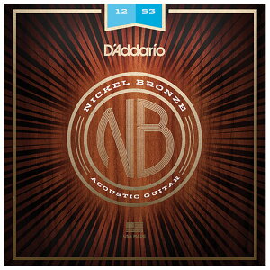 __I AR[XeBbNM^[iNickel Bronze Acoustic Guitar Strings Light .012-.053j NB1253 D'Addario@NICKEL BRONZE