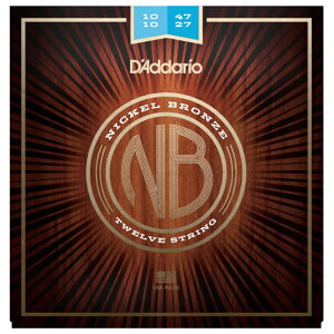 �_�_���I �A�R�[�X�e�B�b�N�M�^�[���iNickel Bronze Acoustic Guitar Strings Light 12-String�j NB1047-12 D'Addario�@NICKEL BRONZE