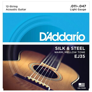 �_�_���I �A�R�[�X�e�B�b�N�M�^�[���i12-String / Silverplated Wound .011-.047�j EJ35 D'Addario�@SILK �� STEEL