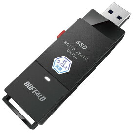 BUFFALO （バッファロー） USB 3.2(Gen 1)対応 抗ウイルス・抗菌対応 外付けポータブルSSD 500GB(ブラック) SSD-PUTVB500U3-B