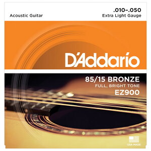 __I AR[XeBbNM^[iExtra Light .010-.050j EZ900 D'Addario@85/15 AMERICAN BRONZE