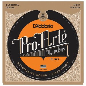 �_�_���I �N���V�b�N�M�^�[���iSilver/Clear/Light�j EJ43 D'Addario�@PRO-ARTE NYLON