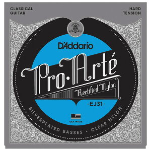 __I NVbNM^[iSilver Wound/Rectified Clear Nylon - Hardj EJ31 D'Addario@PRO-ARTE RECTIFIED
