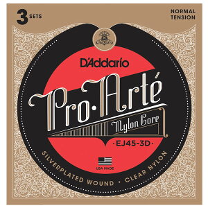 __I NVbNM^[iSilver/Clear/Normal 3-Packj EJ45-3D D'Addario@Multi-Packs