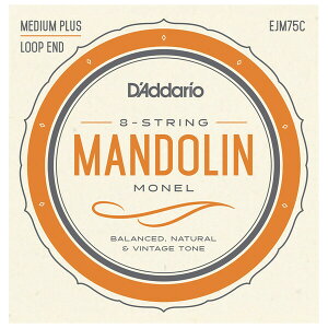 �_�_���I �}���h�������iMedium Plus 11-41�j EJM75C D'Addario�@Monel Mandolin Strings
