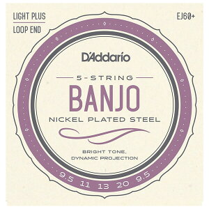 __I oW[i5-String Light Plus 9.5-20j EJ60+ D'Addario@NICKEL-PLATED STEEL