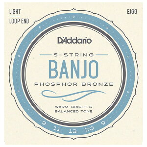 �_�_���I �o���W���[���i5-String Light 9-20�j EJ69 D'Addario�@PHOSPHOR BRONZE