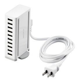 エレコム USB充電器 AC充電器対応 USB-A×10ポート 60w（ホワイト） EC-ACD04WH