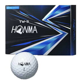 HONMA-BTQ2103-WH-12P 本間ゴルフ TW-S 2021model ゴルフボール 1ダース 12個入り（ホワイト） HONMA GOLF