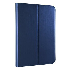 バッファロー iPad mini 第6世代（2021年）用 マルチアングルレザーケース（ブルー） BSIPD2108CLMBL