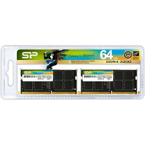 Silicon PowerbVRp[ PC4-25600 (DDR4-3200j260pin SODIMM 64GBi32GB×2) SP064GBSFU320F22