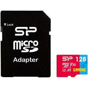 Silicon PowerbVRp[ Q[~O microSDXCJ[h C10 UHS-I U3 A1 V30 128GB SP128GBSTXDV3V1NSP