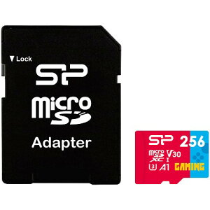 Silicon PowerbVRp[ Q[~O microSDXCJ[h C10 UHS-I U3 A1 V30 256GB SP256GBSTXDV3V1NSP