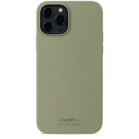 Holdit（ホールディット） iPhone 12 Pro/12用 ソフトタッチシリコンケース（カーキグリーン） Holdit 15032(HOLDIT)