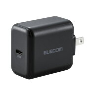 エレコム USB PD 30W AC充電器 Type-C×1ポート スイングプラグ（ブラック） ACDC-PD2130BK