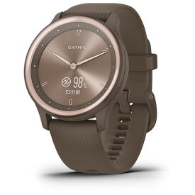 ガーミン vivomove Sport Peach Gold / Cocoa スマートウォッチ 010-02566-42 [0100256642]【返品種別A】
