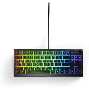 SteelSeries�i�X�e�B�[���V���[�Y�j Apex 3 TKL US �É� �e���L�[���X�Q�[�~���O�L�[�{�[�h �p��z�� 64831J(APEX3TKLUS