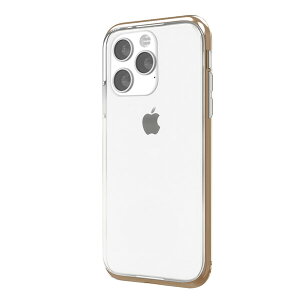 motomo iPhone 13 Pro�i6.1�C���`�j�p �w�ʃJ�o�[�^ INO LINE INFINITY CLEAR�P�[�X�i�N���[���S�[���h�j MT21582I13PGD
