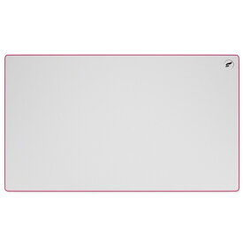 Odin Gaming（オーディンゲーミング） クロスゲーミングマウスパッド XL Extended（60.96 cm x 35.56 cm）（ホワイト×ピンク） ZeroGravity XL Extended Gaming Mouse Pad White/Pink Stitching ODZG2414WP
