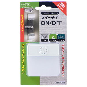 �I�[�� LED�X�C�b�`���i�C�g���C�g(����) NIT-ALA6PSQ-WN OHM�i06-0146�j [NITALA6PSQWN]