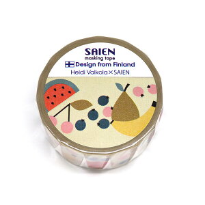 SAIEN �}�X�L���O�e�[�v�iHeidi Valkola �w�C�f�B�E���@���R��Fruits 20mm×5m�j TR-4014