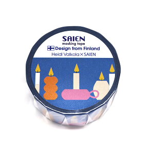 SAIEN �}�X�L���O�e�[�v�iHeidi Valkola �w�C�f�B�E���@���R��Candles 20mm×5m�j TR-4021