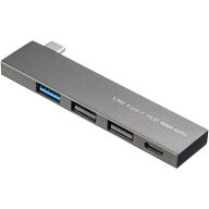 サンワサプライ USB Type-C コンボ スリムハブ USB3.2 Gen1×1 USB2.0×2 USB Type-C×1 USB-3TCH21SN