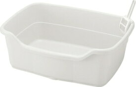 固まる猫砂用 ラプレ ネコトイレ 深型 60 ホワイト リッチェル ラプレネコトイレフカガタ60ホワイト