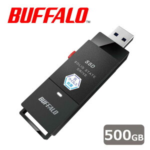 obt@[bBUFFALO USB 3.2(Gen 1)Ή RECXERۑΉ Ot|[^uSSD 500GBiȈՃpbP[Wj SSDPUTVB500U3B/N
