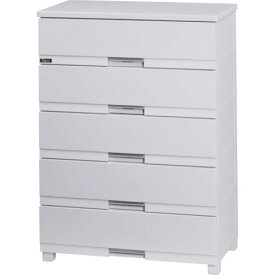 天馬 フィッツプラスプレミアム　幅75cm　5段（セラミックホワイト） FP7505/WH(PREMIUM) テンマ Fits 最大外寸(約)：幅75×奥行41×高さ105cm チェスト・タンス 完成品 [FP7505WHPREMIUM]