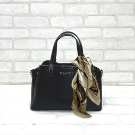 ファクトリーフジタ レディース くるみハトメ 2WAY ショルダーバッグ（ブラック） 13102998-BK SAVOY WHITE LABEL　Emily.(small size)