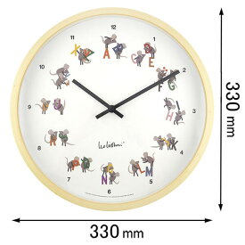 エルコミューン 掛け時計（Letters） EL COMMUN / LEO LIONNI WALL CLOCK 78-493724 [78493724]【返品種別A】