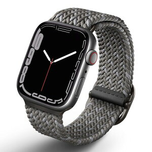UNIQ Apple Watch 42/44/45mmp BRAIDED STRAP iPEBBLE GREYj UNIQ ASPEN DESIGNER EDITION UNIQ-45MM-ASPDEPGRY