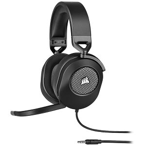 CORSAIR�b�R���Z�A �Q�[�~���O�w�b�h�Z�b�g HS65 Surround Carbon�i�u���b�N�j CA-9011270-AP