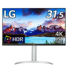 LG [31.5型 4K(3840×2160)モニター / USB Type-C / DCI-P3 90％ / 各種ゲーミング機能搭載] 32UP550N-W