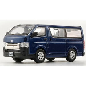 BM CREATIONS 1/64 トヨタ ハイエース KDH200V 2015 ダークネイビー LHD【64B0147】 ミニカー