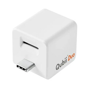 Qubii �o�b�N�A�b�v�@�\�t�� USB�A�_�v�^�[ Qubii Duo USB Type-C�i�z���C�g�j MKPQCW