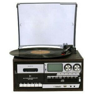 WINTECH スピーカー搭載 マルチオーディオプレイヤー ブラウン×ブラック KRP-310MS WINTECH