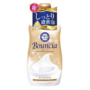 しっとり濃密泡 Bouncia バウンシア ボディソープ プレミアムモイスト ポンプ付 460ml 牛乳石鹸共進社 バウンシアBSプレミアムモイスト
