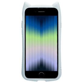 ラスタバナナ iPhone SE（第3世代/第2世代）/8/7用 猫耳ハイブリッドケース GLASS（ライトブルー） 6833IP247HB