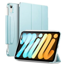 ESR iPad mini 第6世代（2021年）用 三つ折りケース（スカイブルー） Ascend Trifold with Clasp ESR048